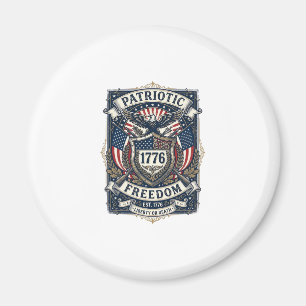 Patriotischer Kampfschild 1776 Militärisch Inspiri Magnet