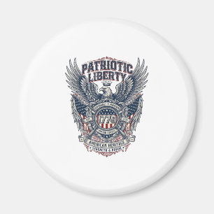 Patriotischer Kampfschild 1776 Militärisch Inspiri Magnet