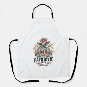Patriotischer Kampfschild 1776 Militärisch Inspiri Schürze