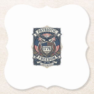 Patriotischer Kampfschild 1776 Militärisch Inspiri Untersetzer