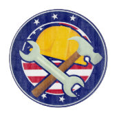 Patriotischer Kaufmann Schneidebrett (Vorderseite)