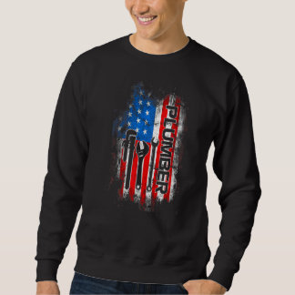 Patriotischer Klempner 4. Juli Klempner Sweatshirt