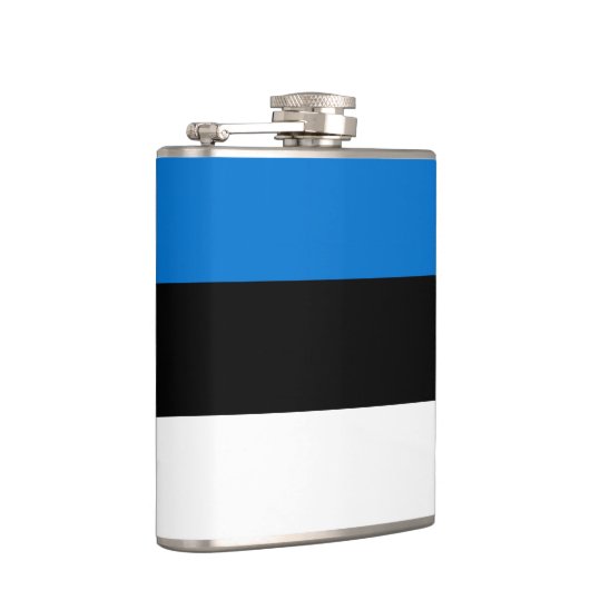 Patriotischer Kolben mit der Flagge Estlands Flachmann (Rechts)