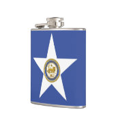 Patriotischer Kolben mit Fahne von Houston, USA Flachmann (Links)