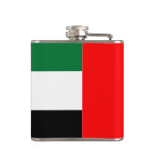 Patriotischer Kolben mit Flagge der VAE Flachmann (Rückseite)