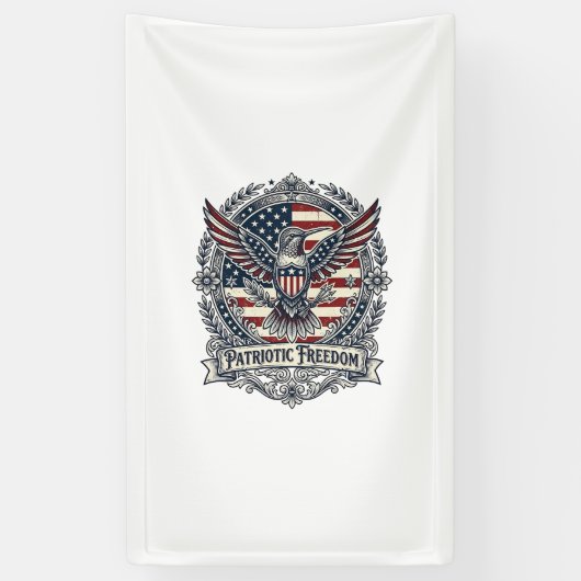 Patriotischer Kolibri Banner (Vertikal)