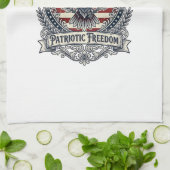 Patriotischer Kolibri Geschirrtuch (Gefaltet)