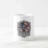 Patriotischer Kolibri Kaffeetasse (Mittel)