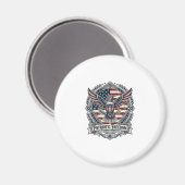 Patriotischer Kolibri Magnet (Vorderseite/Rückseite)