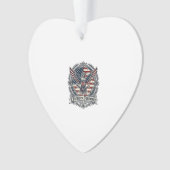 Patriotischer Kolibri Ornament (Vorderseite)