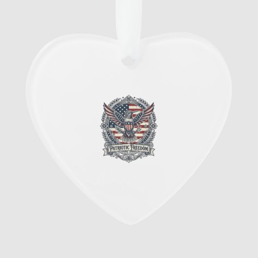 Patriotischer Kolibri Ornament (Vorderseite)