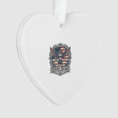 Patriotischer Kolibri Ornament (Vorderseite)