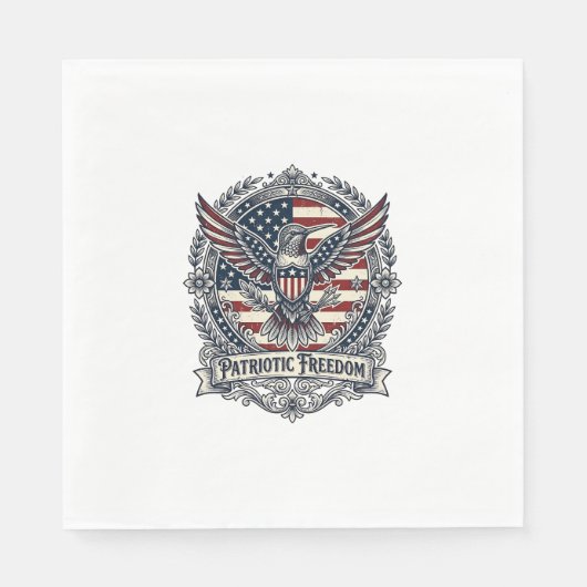 Patriotischer Kolibri Serviette (Vorderseite)