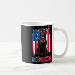 Patriotischer Labrador 4. Juli USA Patriotischer C Kaffeetasse
