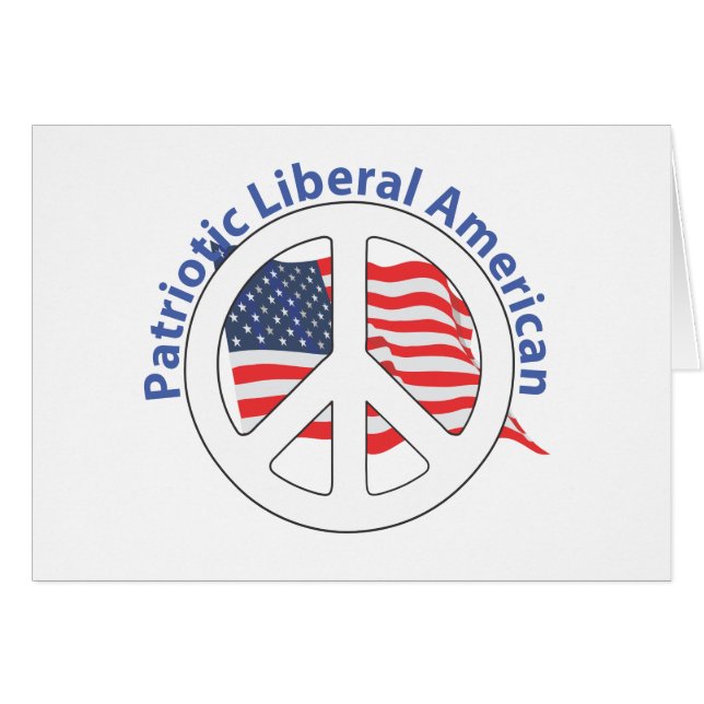 Patriotischer liberaler Amerikaner (Vorderseite (Horizontal))