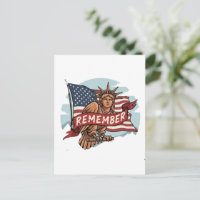 Patriotischer Liberty Adler "Erinnern" Grafik