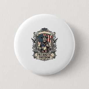 Patriotischer Liebhaber von scharfer Sauce Button