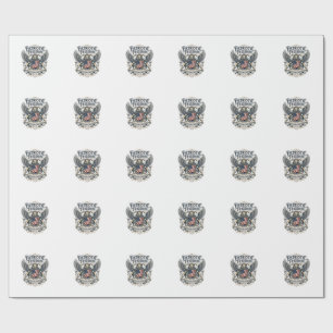 Patriotischer Löwe Adler Wächter Tier Hybrid Patri Geschenkpapier