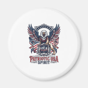 Patriotischer Löwe Adler Wächter Tier Hybrid Patri Magnet