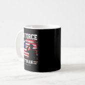 Patriotischer Luftwaffen-Veteran USAF-Flagge ameri Kaffeetasse (Vorderseite Links)