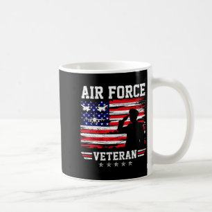 Patriotischer Luftwaffen-Veteran USAF-Flagge ameri Kaffeetasse