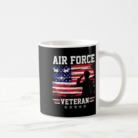 Patriotischer Luftwaffen-Veteran USAF-Flagge ameri Kaffeetasse (Rechts)