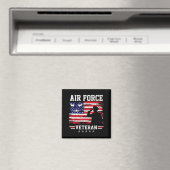 Patriotischer Luftwaffen-Veteran USAF-Flagge ameri Magnet (In Situ (Geschirrspüler))