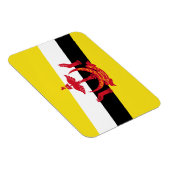 Patriotischer Magnet mit der Flagge von Brunei (Rechte Seite)
