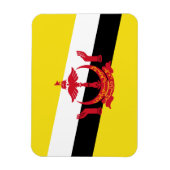 Patriotischer Magnet mit der Flagge von Brunei (Vertikal)