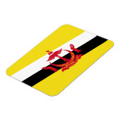 Patriotischer Magnet mit der Flagge von Brunei (Linke Seite)