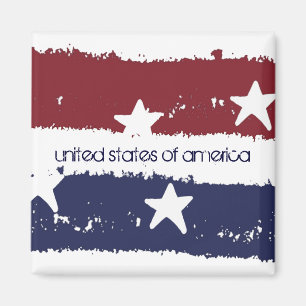 Patriotischer Magnet rustikales US Flagge USA