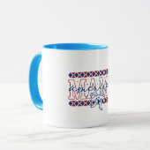 Patriotischer Mama-Kaffeebecher Tasse (Vorderseite Links)