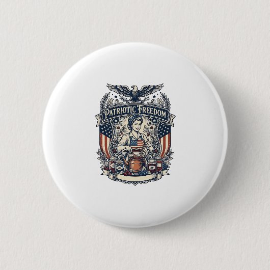 Patriotischer Marmeladenhersteller Button (Vorderseite)