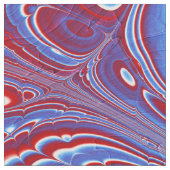Patriotischer Marmor-Fluss Abstract Stoff (Nahaufnahme)
