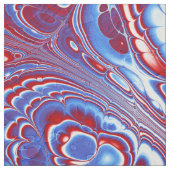 Patriotischer Marmor-Fluss Abstract Stoff (Muster)