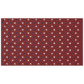 Patriotischer Maronenurlaub mit blauen Sternen Tischdecke (Vorderseite (Horizontal))