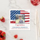 Patriotischer Militär-Amerikanischer Flaggenstaat- Serviette (Beispiel)