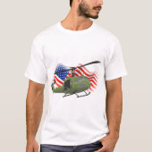 Patriotischer MilitärHuey Hubschrauber-T - Shirt (Vorderseite)
