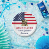 Patriotischer militärischer Abschluss Army Boot Ca Pappteller (Party)