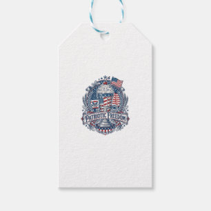 Patriotischer Milkshake Americana Geschenkanhänger