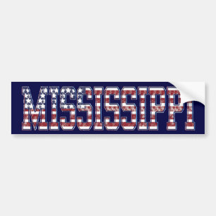 PATRIOTISCHER MISSISSIPPI-AUTOAUFKLEBER AUTOAUFKLEBER