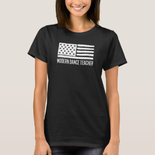 Patriotischer moderner Tanzlehrer 4. Juli Amerika T-Shirt