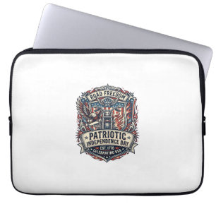 Patriotischer Motor Patriot Biker Road Freedom Pat Laptopschutzhülle