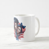 Patriotischer Muttertag Kaffeetasse (VorderseiteRechts)
