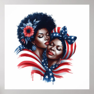 Patriotischer Muttertag Poster