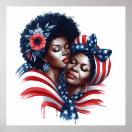 Patriotischer Muttertag Poster