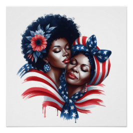 Patriotischer Muttertag Poster