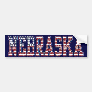 PATRIOTISCHER NEBRASKA-AUTOAUFKLEBER AUTOAUFKLEBER