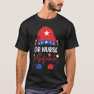 Patriotischer Oder Krankenschwester-Squad-Zwerg 4. T-Shirt