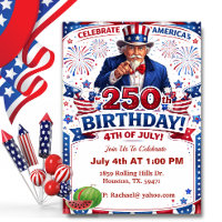 Patriotischer Onkel Sam Amerikas 250. Geburtstag
